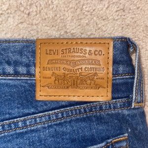 Levi's Blue Wedgie Straight Ankle Jeans